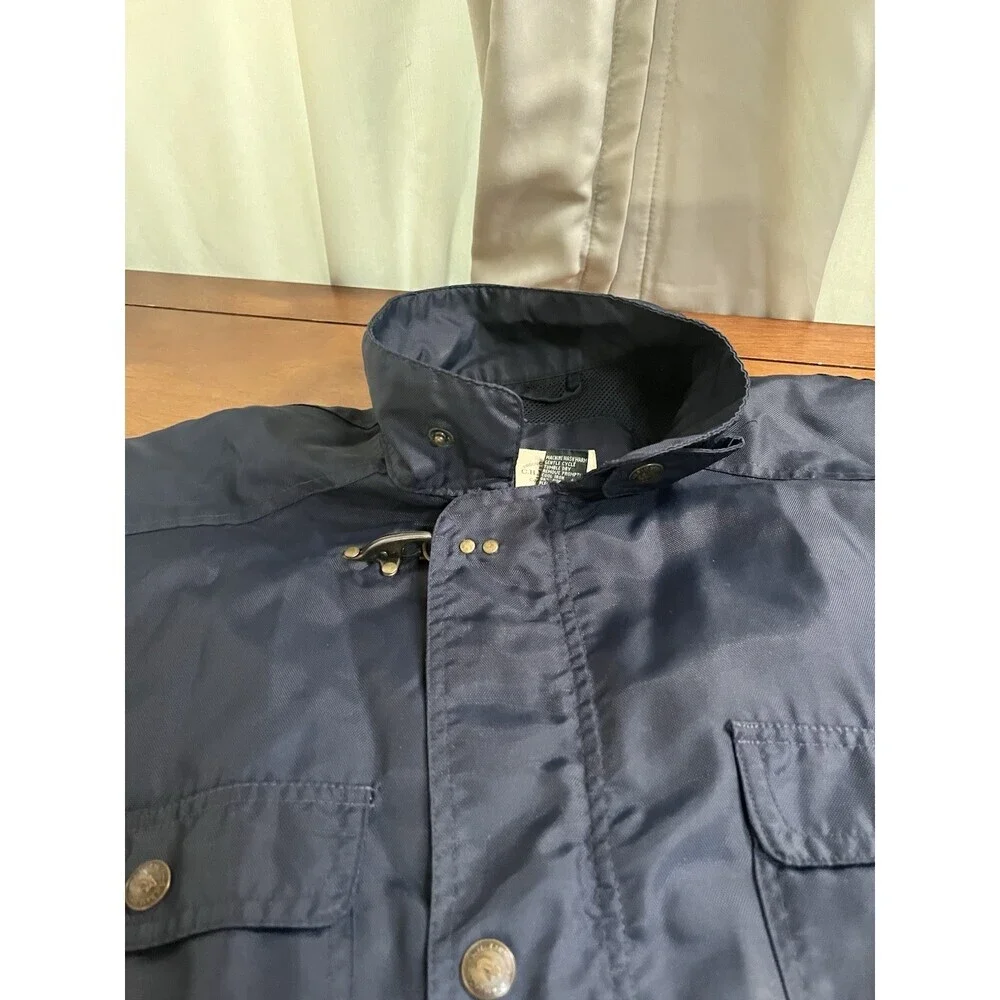 G. H. Bass Men’s Nylon Utility Jacket Navy - Picture 8 of 12